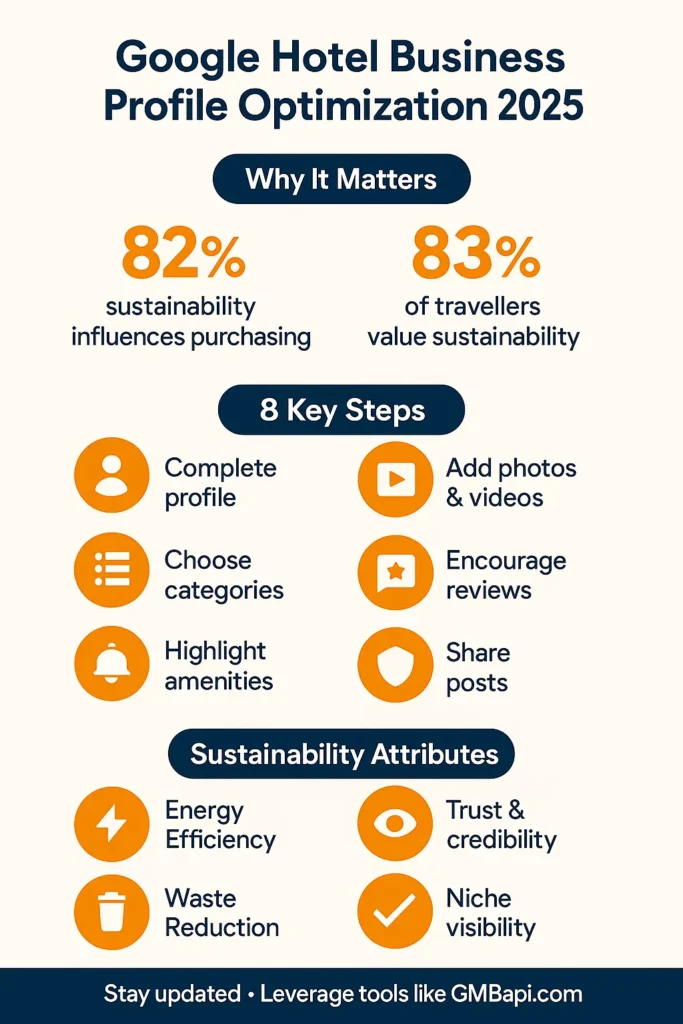 Lokale SEO-Infografik für Hotels GMBapi.com