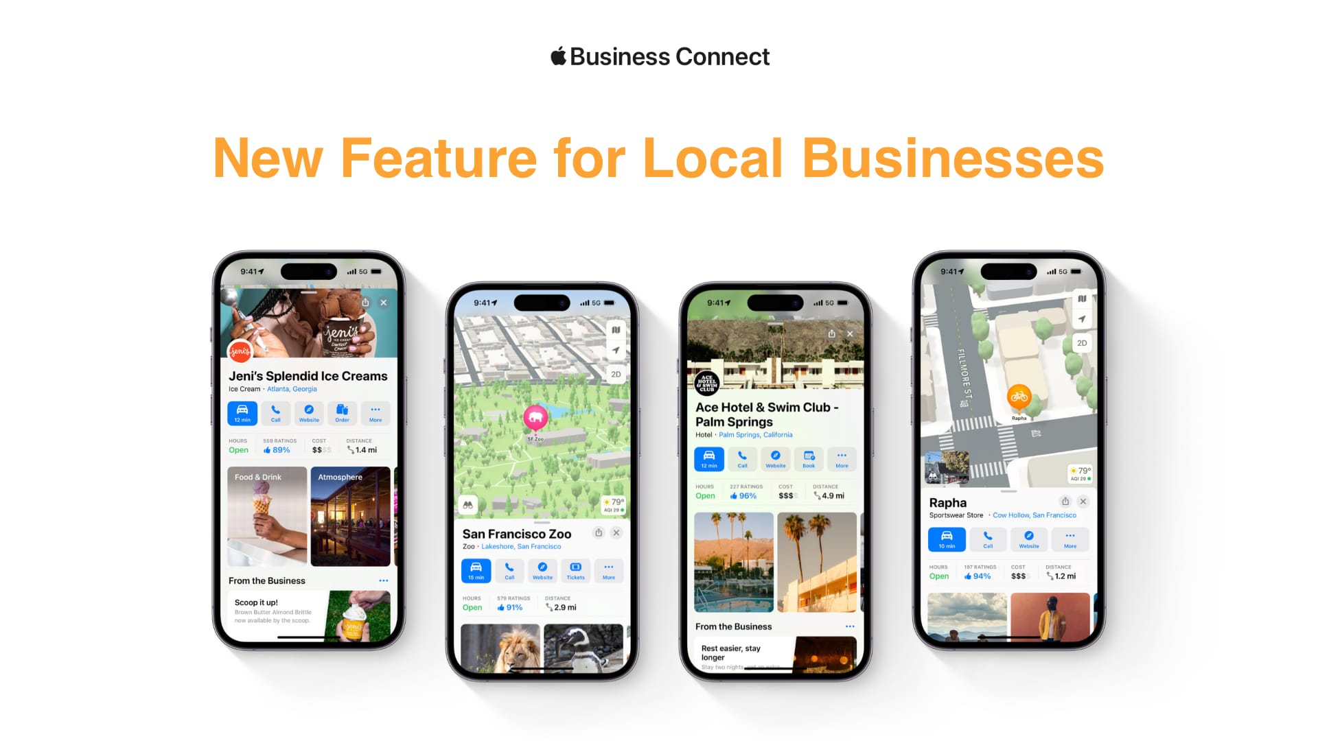 Apple Business Connect - Nueva función para empresas locales