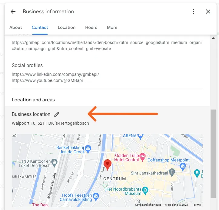 Change Business Address on Google - Location