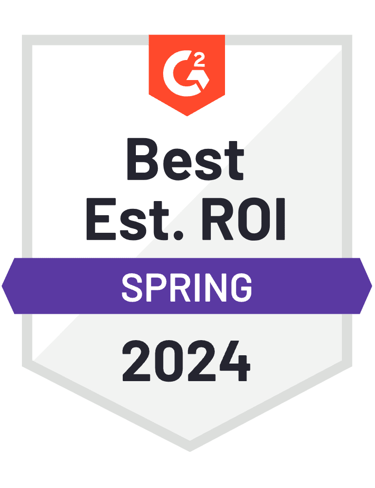 G2 Best ROI Spring 2024