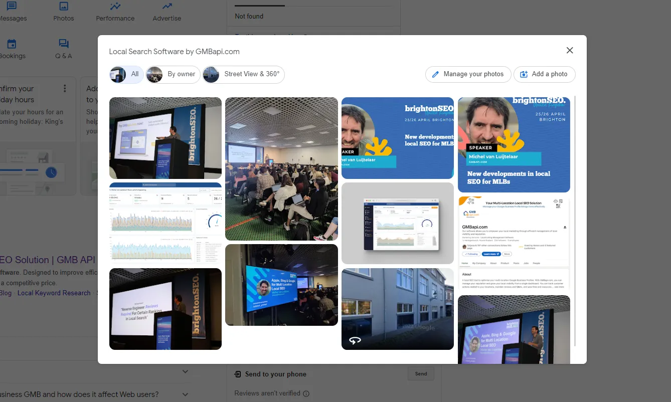 Google Business Profile - Browse the photos